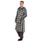 Snuggs Blanket Robe Grey Checkered